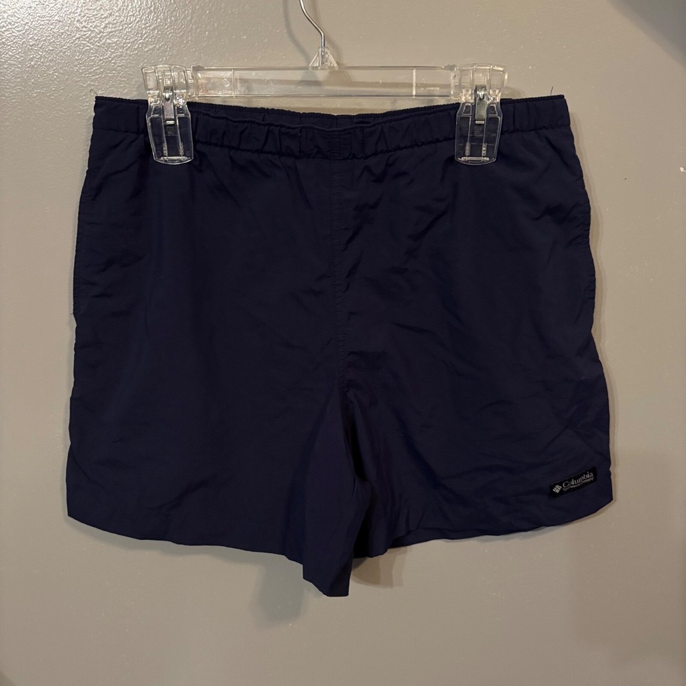 Columbia Navy Blue Quick Dry Nylon Hiking Shorts (Women's‎ Medium)